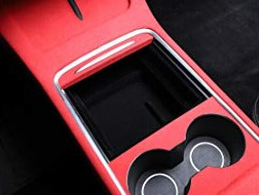 Alcantara Suede Center Console Organizer for 2021-2022 Tesla Model 3 & Y