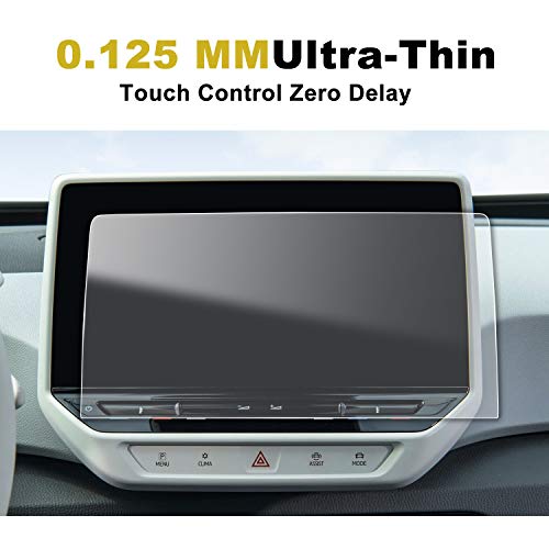 Car Navigation Screen Protector for 2020+ V*olkswagen ID.4 ID4 ID.3 ID3 Discover Pro Max 10 Inch Car Infotainment Stereo Display Center Touchscreen Protective Film (2 PCS PET Plastic Protector)