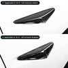 Carbon Fiber Side Camera Cover for Tesla Model 3 Model Y 2018-2021 MODELX S Exterior Accessories All Inclusive Protective Cover (Forged Marble Bright)
