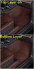 Floor Liner Fit for Tesla Model Y 2020 2021 Fully Embedded No Edge Customized Floor Mat Frunk Trunk Blanket-Non-Slip Waterproof Car Carpet Protect All Weather(Brown)