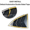 Quarter Side Window Visor Covers/Scoop Louvers for 2020-2022 Tesla Model Y (Glossy Black)
