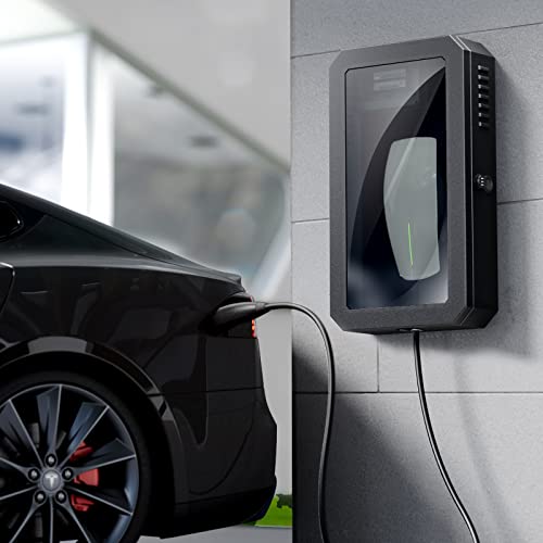 Outdoor/Indoor Charging Cable Organizer Box, Third-Generation Charging Pile Wall Mounting Connector Metal Home Charger Box for Model S, 3, X, & Y