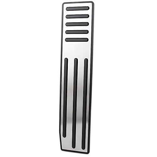 Stainless Steel Non-Slip Rubber Footrest Foot Rest Pedal Cover Pad with Adhesive for Tesla Model X Model S
