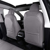 Seat Cover Fit for Tesla Model Y 2020 2021 Airbag Compatible Synthetic Leather Car Seat Cushion Protector All Weather Water-Proof Customized (Grey/Midnight Silver Metallic)
