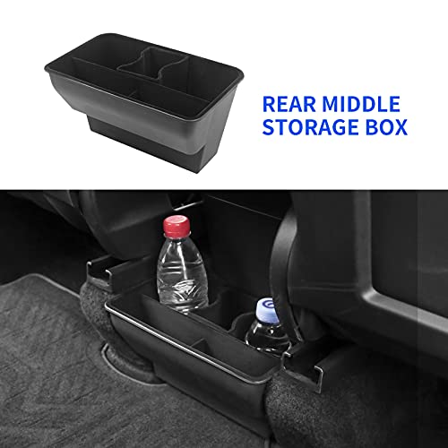 Storage Organizer Set(Two Under Seat Organizer Trays & One Rear Organizer Box) for 2020-2022 Tesla Model Y (3 Piece Set)