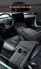 Alcantara Gray Center Console Side Panel Stickers/Wraps for 202-2022 Tesla Model 3 & Y