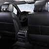 Front & Rear Seat Covers for Chevy Chevrolet Bolt EV EUV Car Seat Cover Luxury PU Leather Breathable Comfortable Black×White