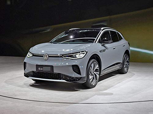 2Pcs Lockable Roof Rack Cross Bars Crossbar Baggage Luggage Rack Aluminum Fit for VW Volkswagen ID.4 2020 2021 - Silver