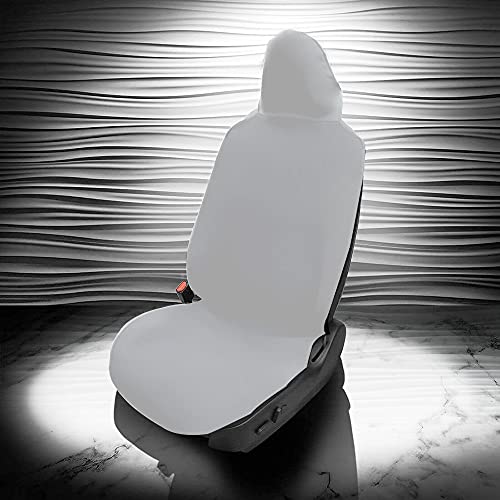Waterproof and Machine Washable Seat Cover for Tesla Model S, 3, & Y (White)