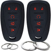 2 Pcs Silicone 5 Buttons Key Fob Cover Remote Case Keyless Protector Compatible with 2016-2020 Chevrolet Chevy Malibu Camaro Cruze Equinox Sonic Spark Traverse Blazer Bolt EV Trax Volt