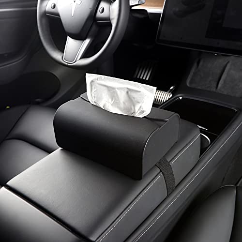 Tesla 3 Y S X Car Tissue Holder Non-Slip Silicone Auto Tissue Box