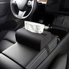 Tesla 3 Y S X Car Tissue Holder Non-Slip Silicone Auto Tissue Box Accessories with Elastic Band for Vehicle Armrest Box Seat Back