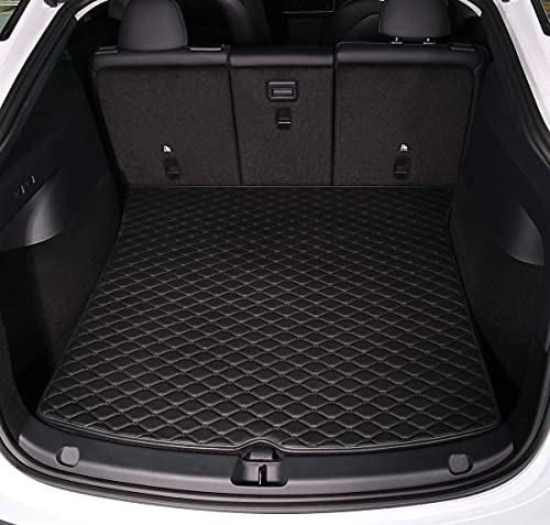 Tesla Model Y Floor Mats and Trunk Mats All-Weather Leather Liners Model Y 5 Seater