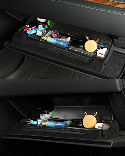 TESLA MODEL S MODEL X 2017-2022 Glove box clamshell storage box Car central control storage box (Glove box clamshell storage box)