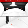 Tesla Model Y Leather Seat Extender Cushion Pad for Front and Rear Seats (White)