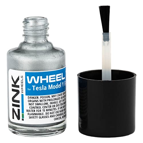 Tesla Wheel Touch Up Paint for 19" Model Y Silver Gemini Rims - DIY Inexpensive Curb Rash Repair