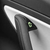8pcs Tesla Model 3/Y Door Sticker Glow in The Dark,Door Open Button Luminous Decal Set, Model 3/Y Accessories Interior