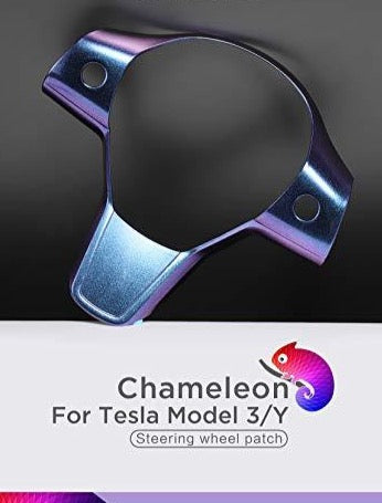 Steering Wheel Frame/Trim for 2017-2022 Tesla Model 3 & Y (Starry/Chameleon)