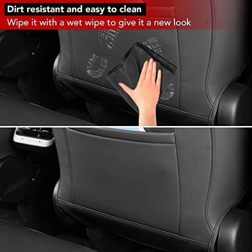 Tesla Model Y Seat Cover Black Leather Car Seat Cushion Protector Custom Fit for Tesla Model Y 2020 2021