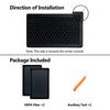 HEPA Cabin Air Filter Replacement with Activated Carbon (2 Pack)