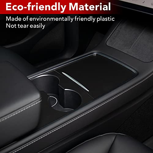 Center Console ABS Plastic Overlays for 2021-2022 Tesla Model 3 & Y