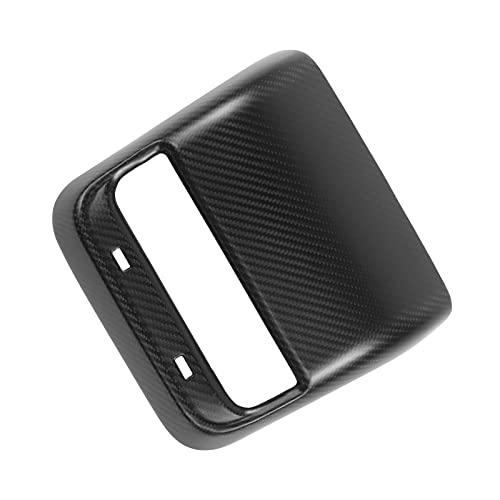 Dry Carbon Fiber Rear Air Vent Outlet Cover for 2017-2022 Tesla Model 3 & Y (Matte Carbon Fiber)