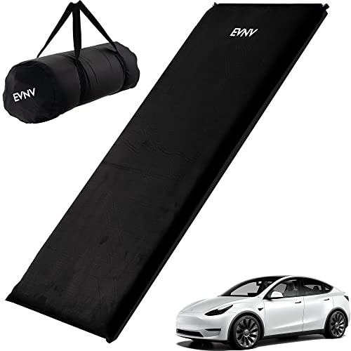 Tesla Model Y Mattress - Premium Tesla Camping Air Mattress with Comfortable, Supportive Memory Foam Insert - Adjustable Firmness - Rest Well (Model Y, Black)