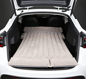 Tesla Air Mattress Camping Back Seat Car Air Bed Travel Inflatable Vehicle SUV Soft Flocking Portable for Camping Travel(with Air Pump) Model S/X/3/Y Gen 2