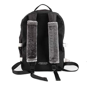 Soft Faux Sheepskin Seat Belt Shoulder Pad for a More Comfortable Driving, Compatible with Adults Youth Kids - Car, Truck, SUV, Airplane,Carmera Backpack Straps 2 Packs Dark Gray