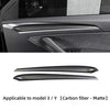 2021-2022 Tesla Model 3 Real Matte Carbon fiber Door Panel Cover