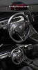 Forged Marble Dry Carbon Fiber Steering Wheel Accents for Tesla Model 3 & Model Y