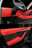 Alcantara Red Lower Dashboard Protection Kit for Tesla Model Y