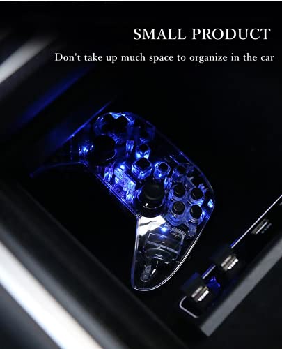 2021-2022 New Updated Tesla Game Controller, Wireless PC Game Controller Compatible with Tesla Model 3 / Y / S, PC, Switch, Steam, Tesla Screen Controller With Dual-Vibration, 8 Semi-Transparent LED Backlight