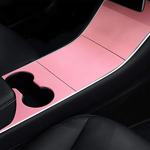 ABS Center Console Covers for Tesla Model 3 & Model Y (Matte Pink)