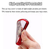 Custom Key Shells Accessories for Volkswagen ID.4 2021 2022 TPU Car Key Case Protector Remote Smart Key Cover Fob Case with Key Chain(Red)
