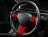 Steering Wheel Frame/Trim for 2017-2022 Tesla Model 3 & Y (Red)