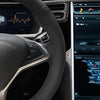 Customized Hand-Stitch Black Suede Steering Wheel Cover for Tesla Model S 2009-2018 & Tesla Model X 2012-2018
