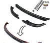 Carbon Fiber ABS Front Lip Splitter/Front Bumper Lip Spoiler for 2020-2022 Tesla Model Y (3 Piece Set)