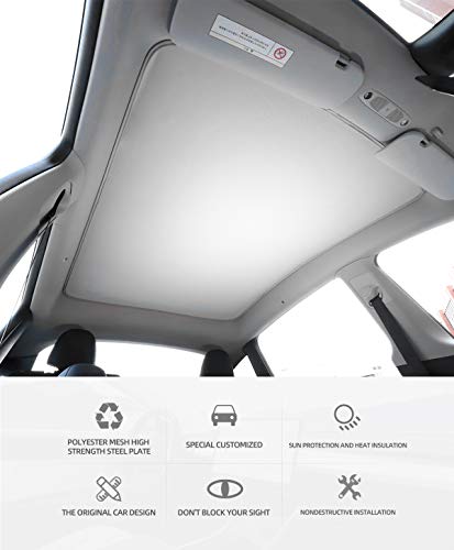 Tesla Model Y Glass Roof Sunshade (Gray)