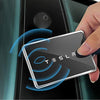 TPU Key Card Holder Case Compatible with Tesla Model 3,Key Protector Cover Accessories Including Key Chain, Pink