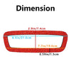 Bling Crystal Red Rear View Mirror Cover for Tesla Model S, 3, X, & Y