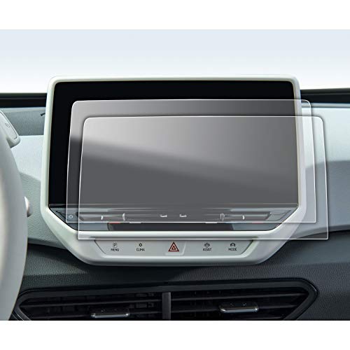 Car Navigation Screen Protector for 2020+ V*olkswagen ID.4 ID4 ID.3 ID3 Discover Pro Max 10 Inch Car Infotainment Stereo Display Center Touchscreen Protective Film (2 PCS PET Plastic Protector)
