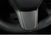 Steering Wheel Frame/Trim for 2017-2022 Tesla Model 3 & Y (Matte Carbon Fiber Pattern)
