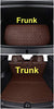 Floor Liner Fit for Tesla Model Y 2020 2021 Fully Embedded No Edge Customized Floor Mat Frunk Trunk Blanket-Non-Slip Waterproof Car Carpet Protect All Weather(Brown)