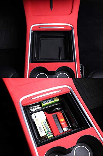 2021-2023 Tesla Model 3 & Y Dual Compartment Center Console Organizer Tray