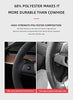 Hand Stitched Leather Alcantara Steering Wheel Cover for Tesla Model 3 & Y