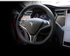 Steering Wheel Carbon Fiber Sticker for Tesla Model S and Model X