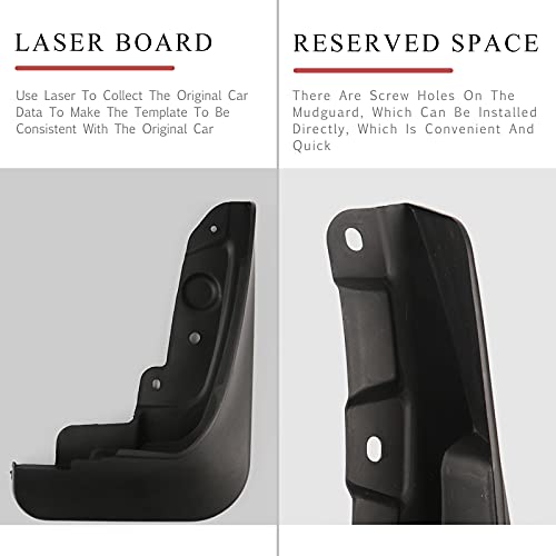 Mudguard Accessories, Suitable for Tesla Model Y Mud Flaps Splash Guards Fender, 4 Pcs Mud Flaps Kit No Need to Drill Holes,Blue
