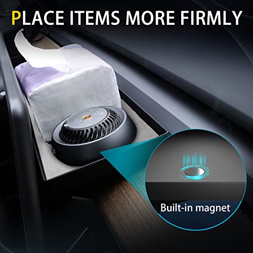 Center Screen Hidden Storage Tray/Organizer for Tesla Model 3 & Y (Grey)
