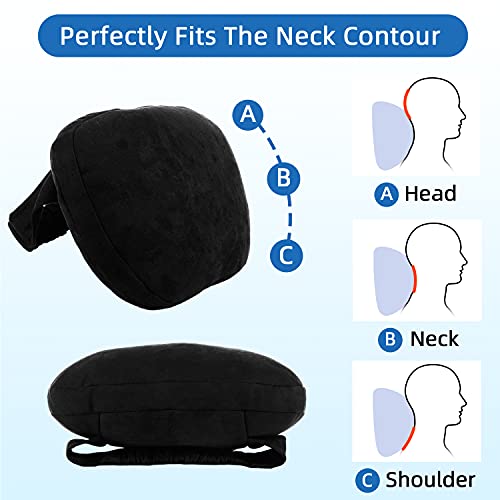 Car Headrest Neck Pillow Fits for Tesla Model 3 Model Y,2 Pack Soft Car Seat Pillow Head Neck Rest Cushion
